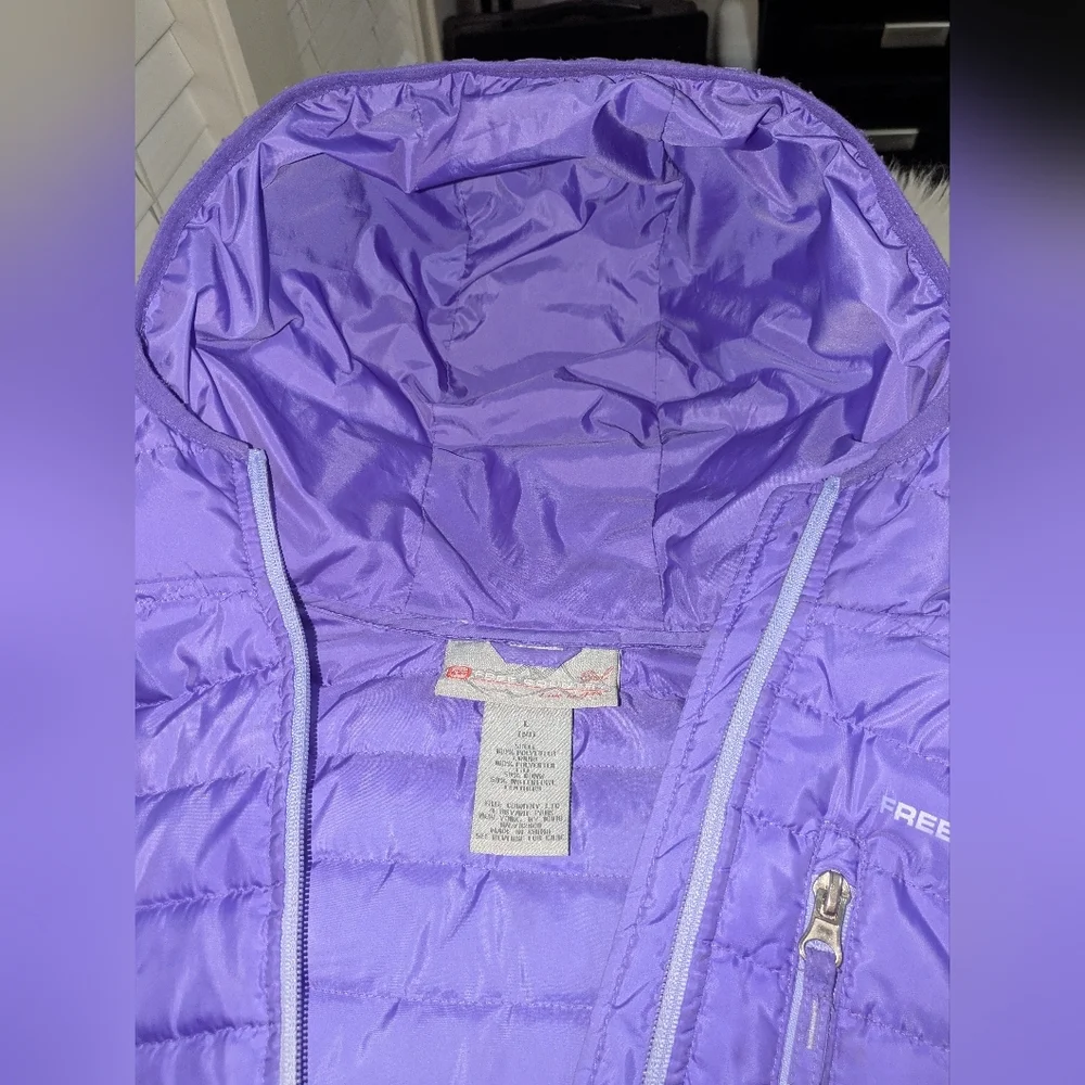 Free Country Girl Purple Winter Coat GUC Size Girl's L (14)
